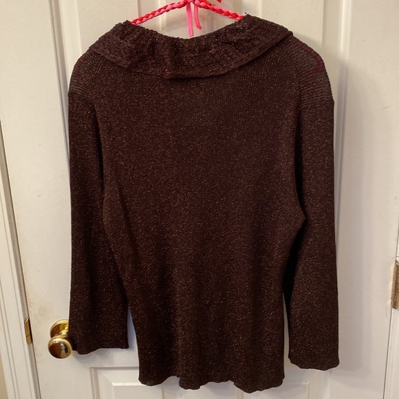 Sparkle Sweater with removable scarf collar - Picture 4 of 5